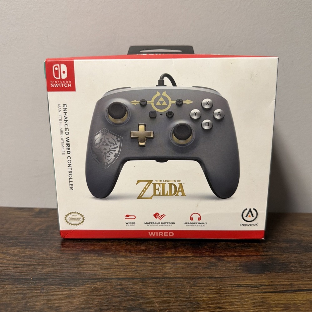 NEW PowerA Wired Nintendo Switch Controller: Legend Of Zelda Hylian Shield